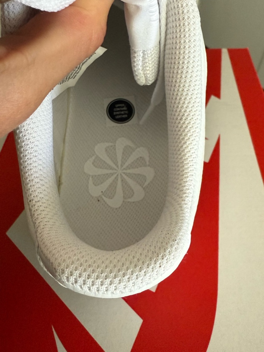 Nike Court Vision White Low-Top Sneakers - Picture 5 of 7
